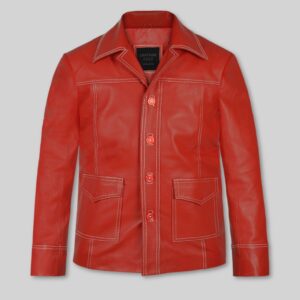 Brad Pitt Fight Club Leather Jacket