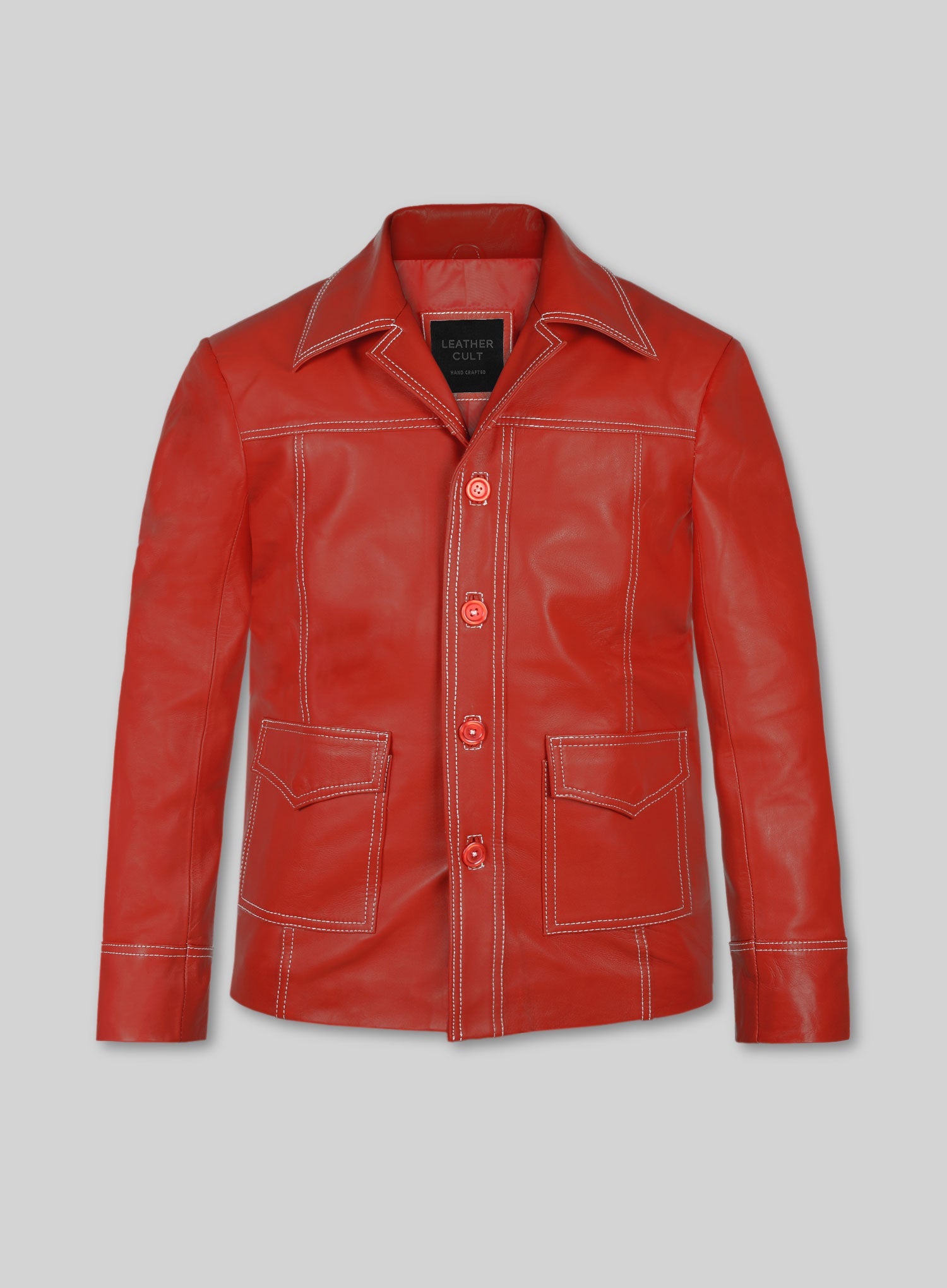 Brad Pitt Fight Club Leather Jacket