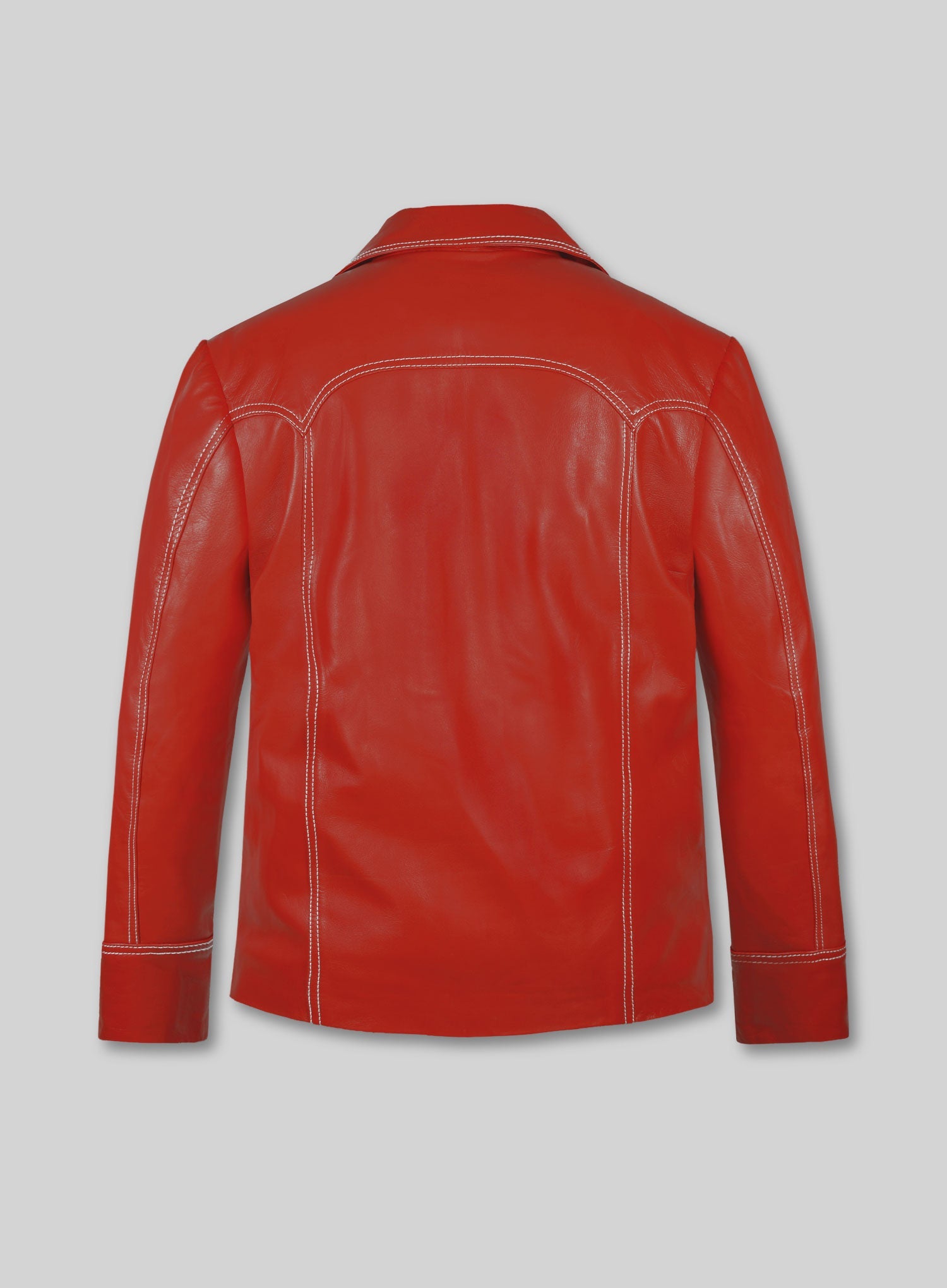 Brad Pitt Fight Club Leather Jacket - Image 3