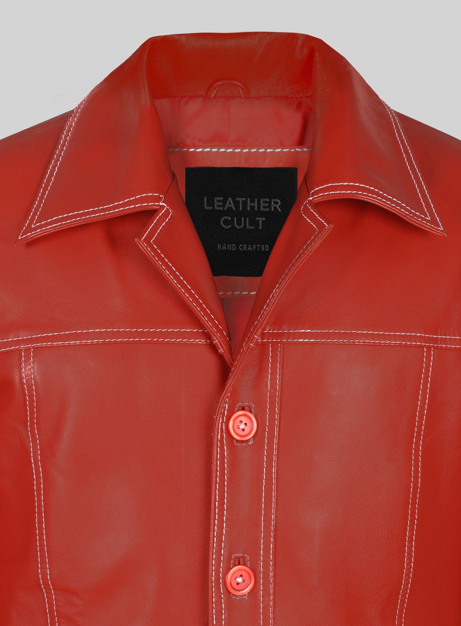 Brad Pitt Fight Club Leather Jacket - Image 4