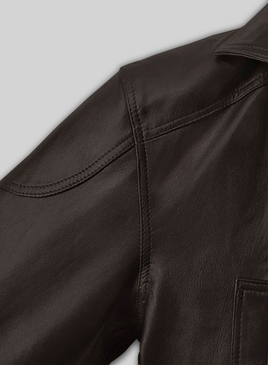 Ryan Gosling Blade Runner 2049 Leather Long Coat - Image 3