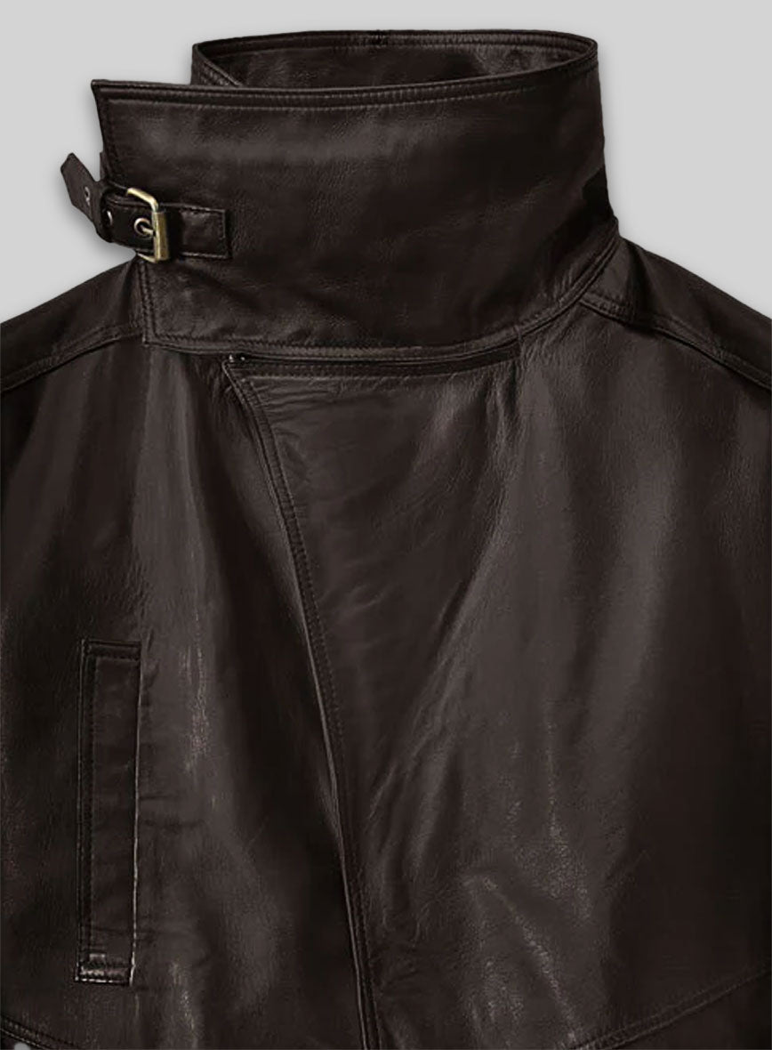 Ryan Gosling Blade Runner 2049 Leather Long Coat - Image 5