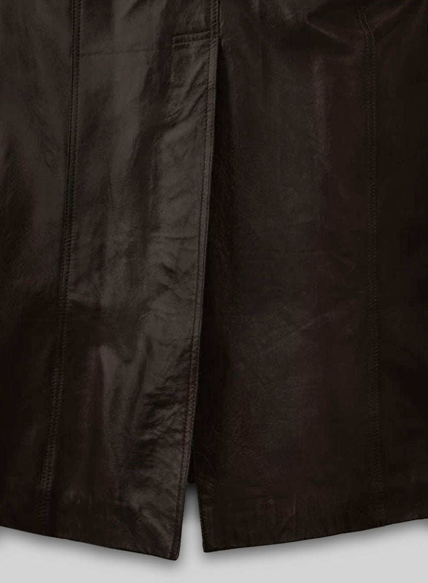 Ryan Gosling Blade Runner 2049 Leather Long Coat - Image 6